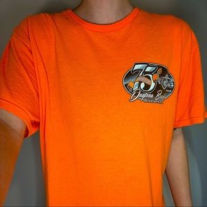 Harley Davidson Neon Orange Shirt